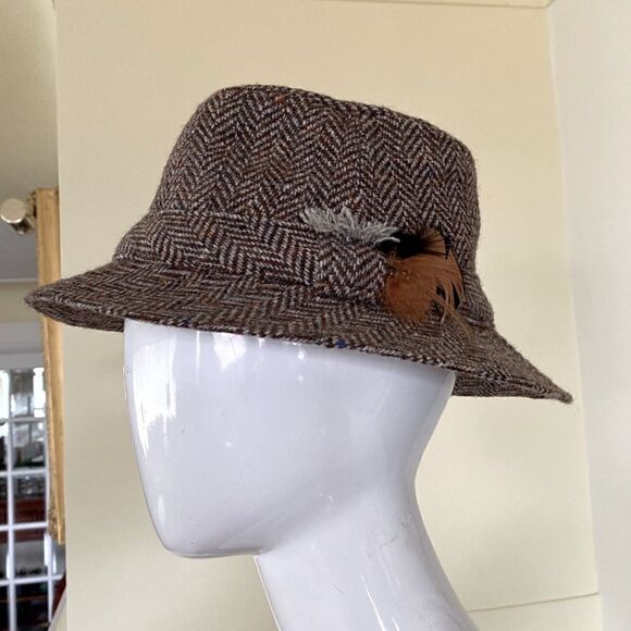 Hanna Hats Donegal Handcrafted Irish Tweed Walking Hat - Mint Condition - Picture 2 of 16